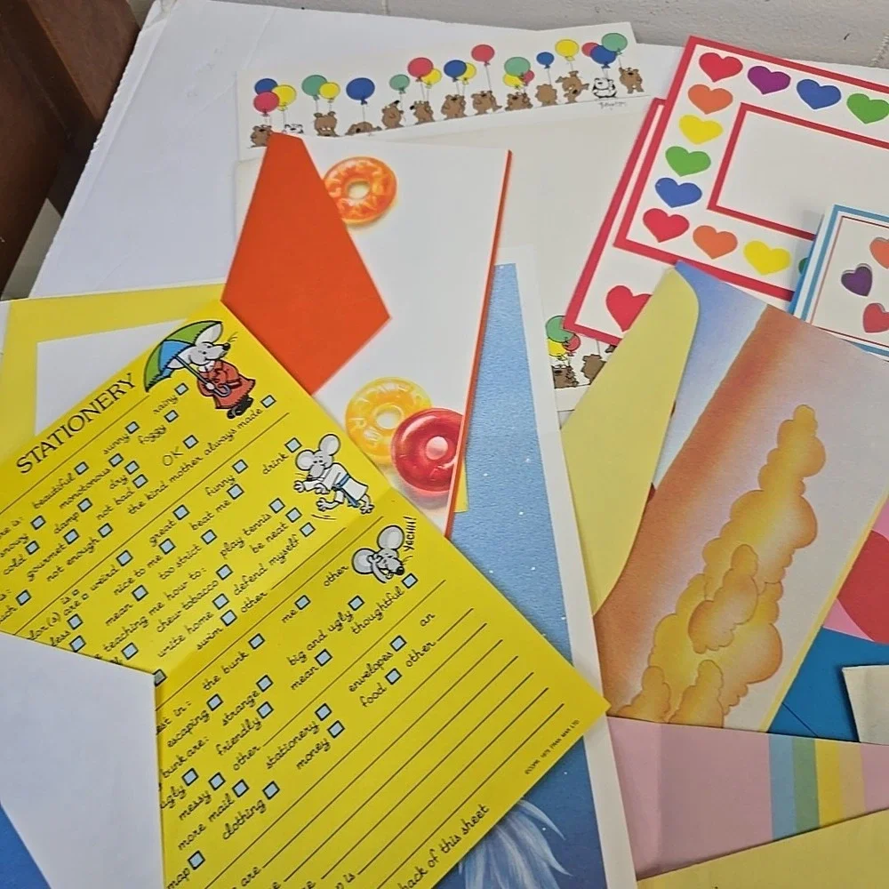 70s Stationery‎ Notecards Greeting Cards Rainbows Unicorns Dennis Green